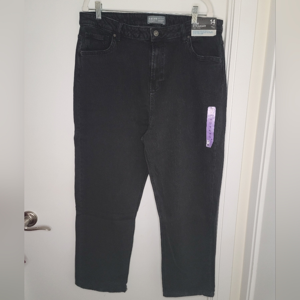 PRIMARK -Sz 14- High Rise Slim Straight Jean